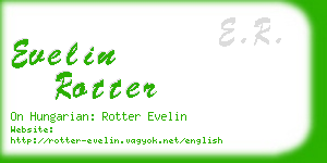 evelin rotter business card